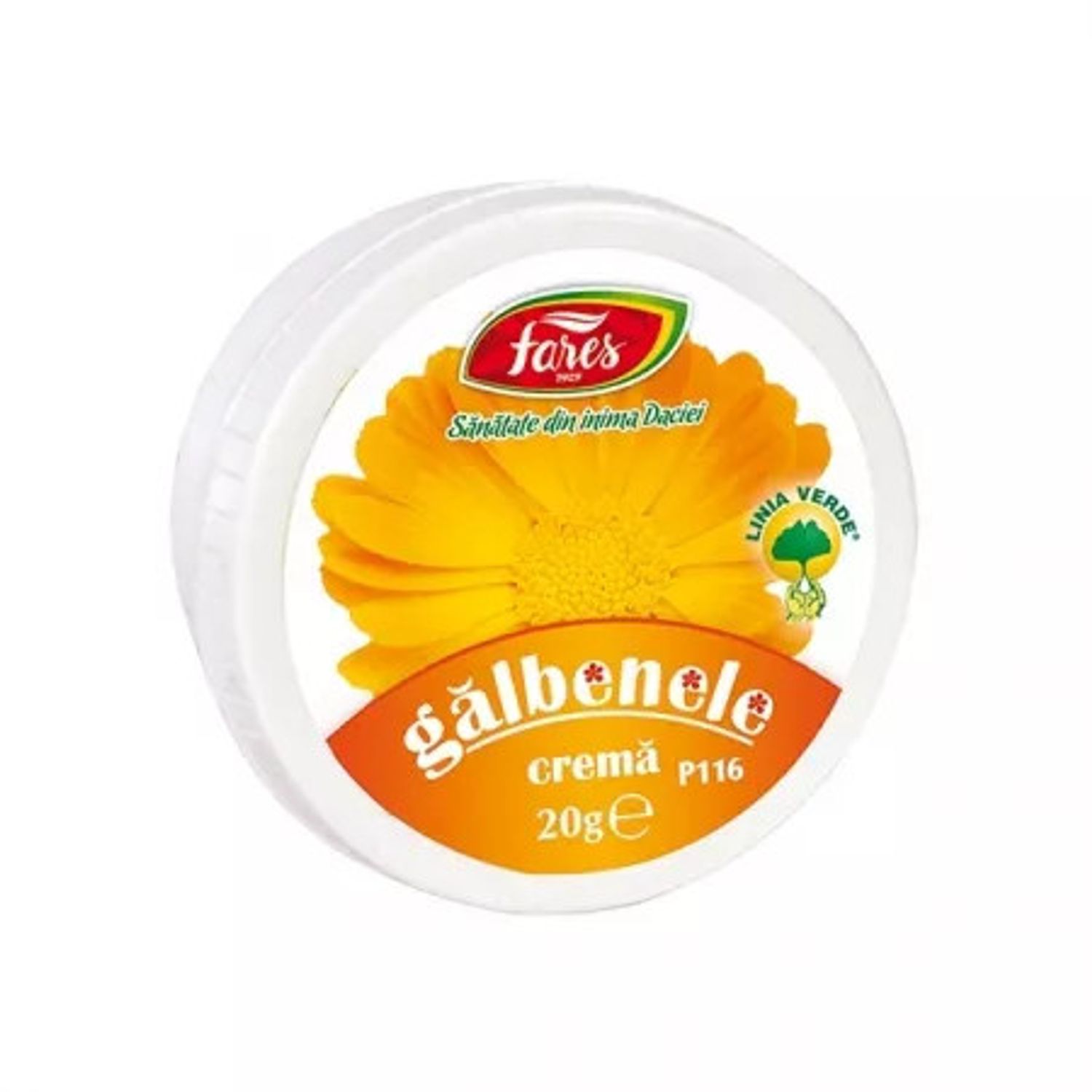 Gălbenele P116 cremă 20 grame Fares fotografia produsului