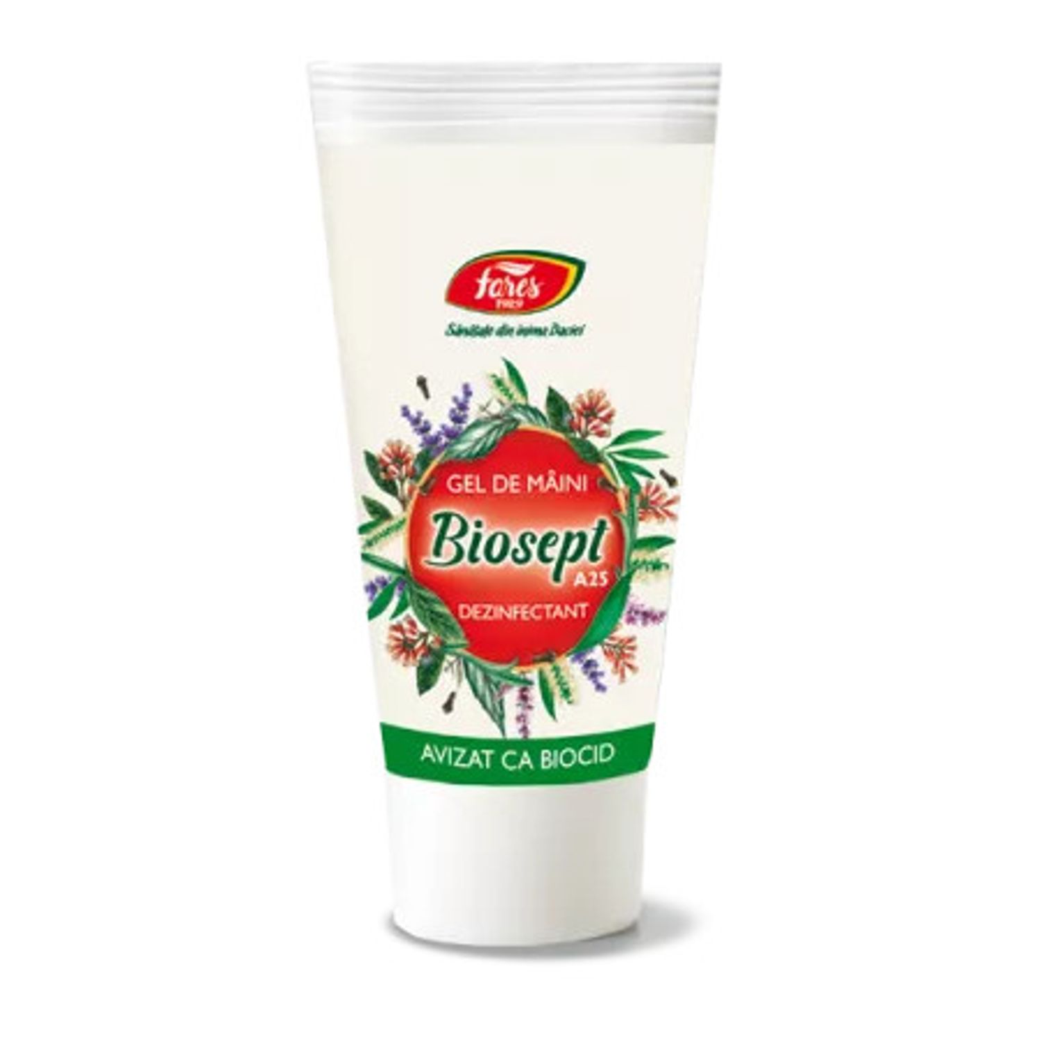 Biosept gel de maini A25 50 ml Fares fotografia produsului