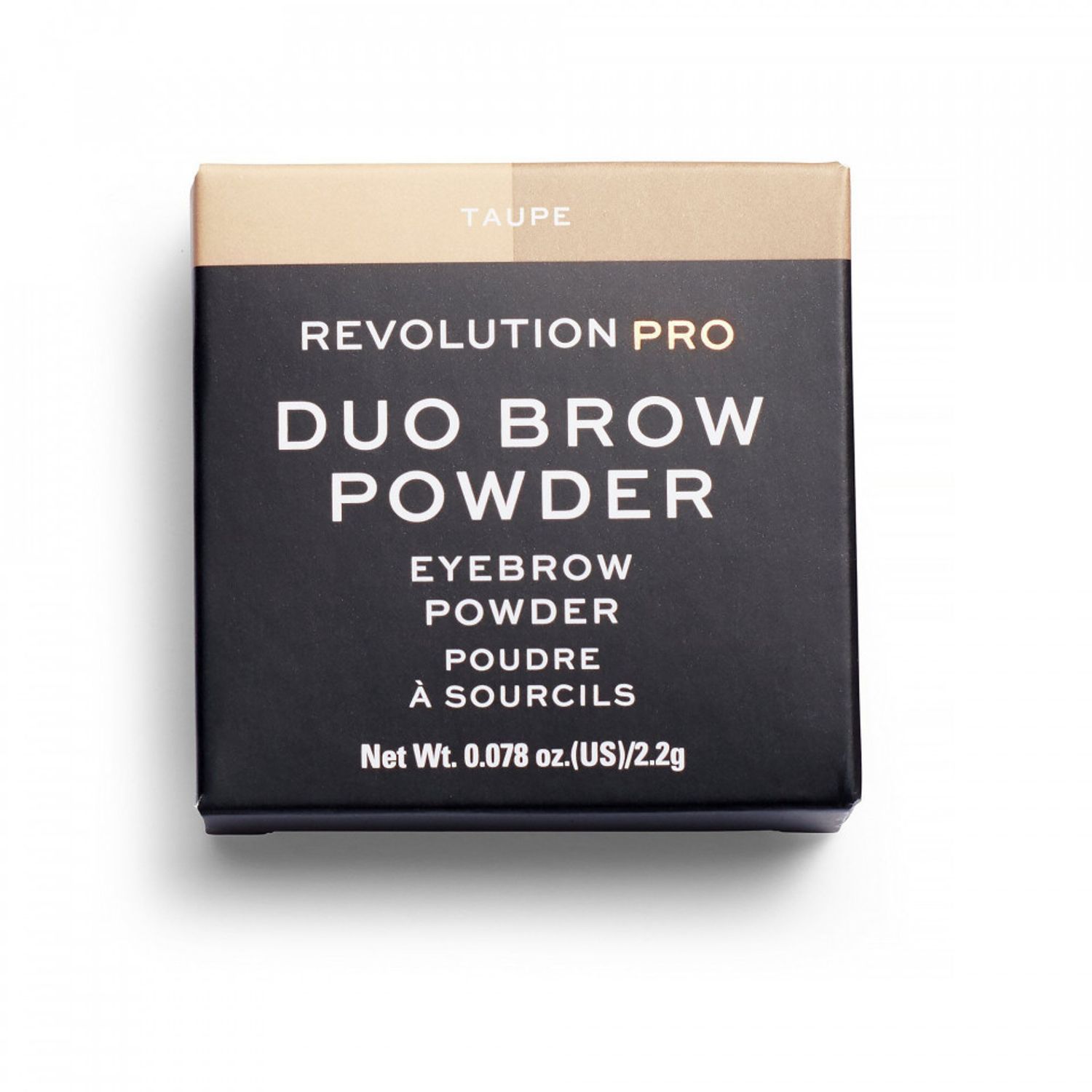 Pudra pentru sprancene Revolution PRO Duo, Makeup Revolution, Taupe, 2,2 g fotografia produsului
