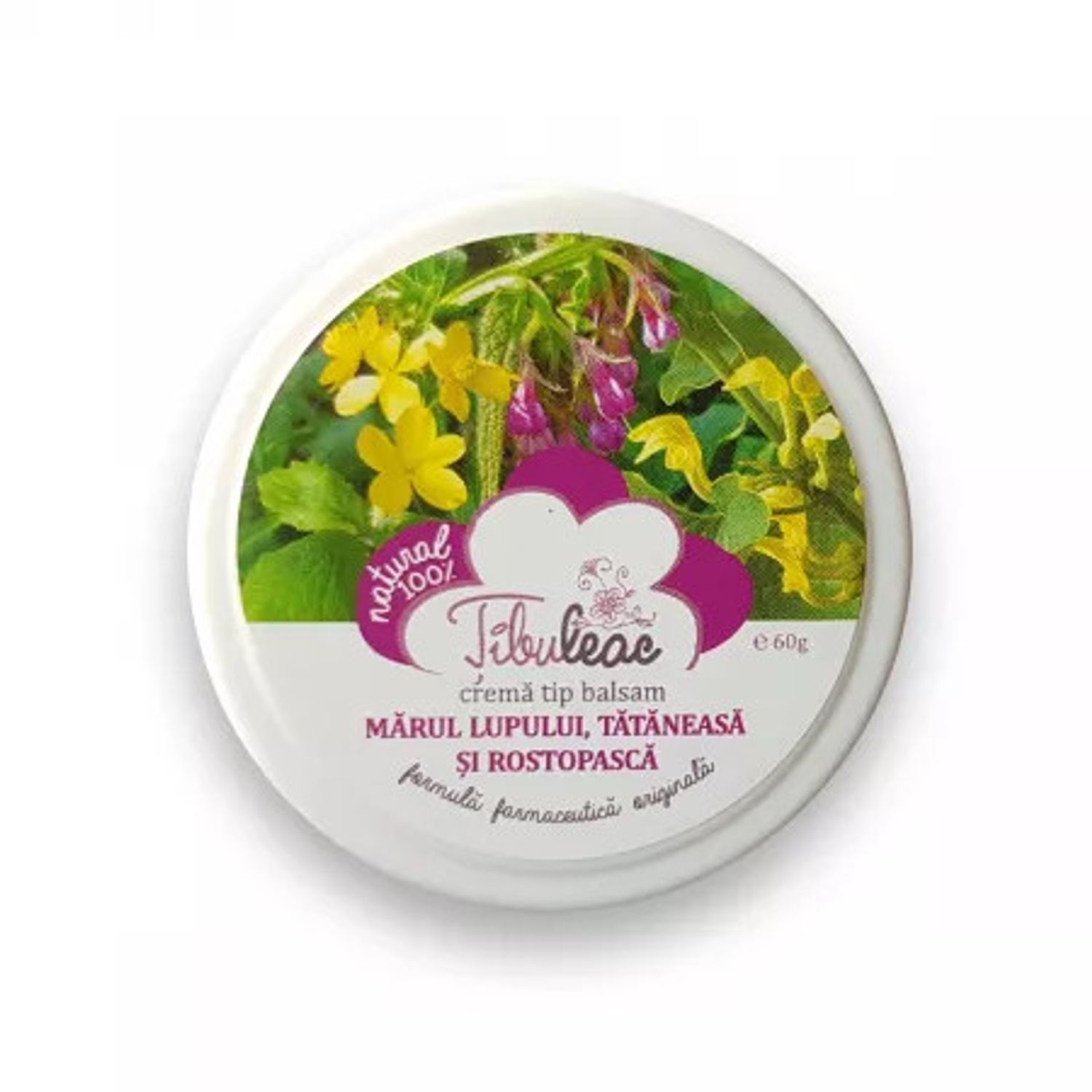 Crema tip unguent cu marul lupului tataneasa si rostopasca 60 g Tibuleac Plant fotografia produsului