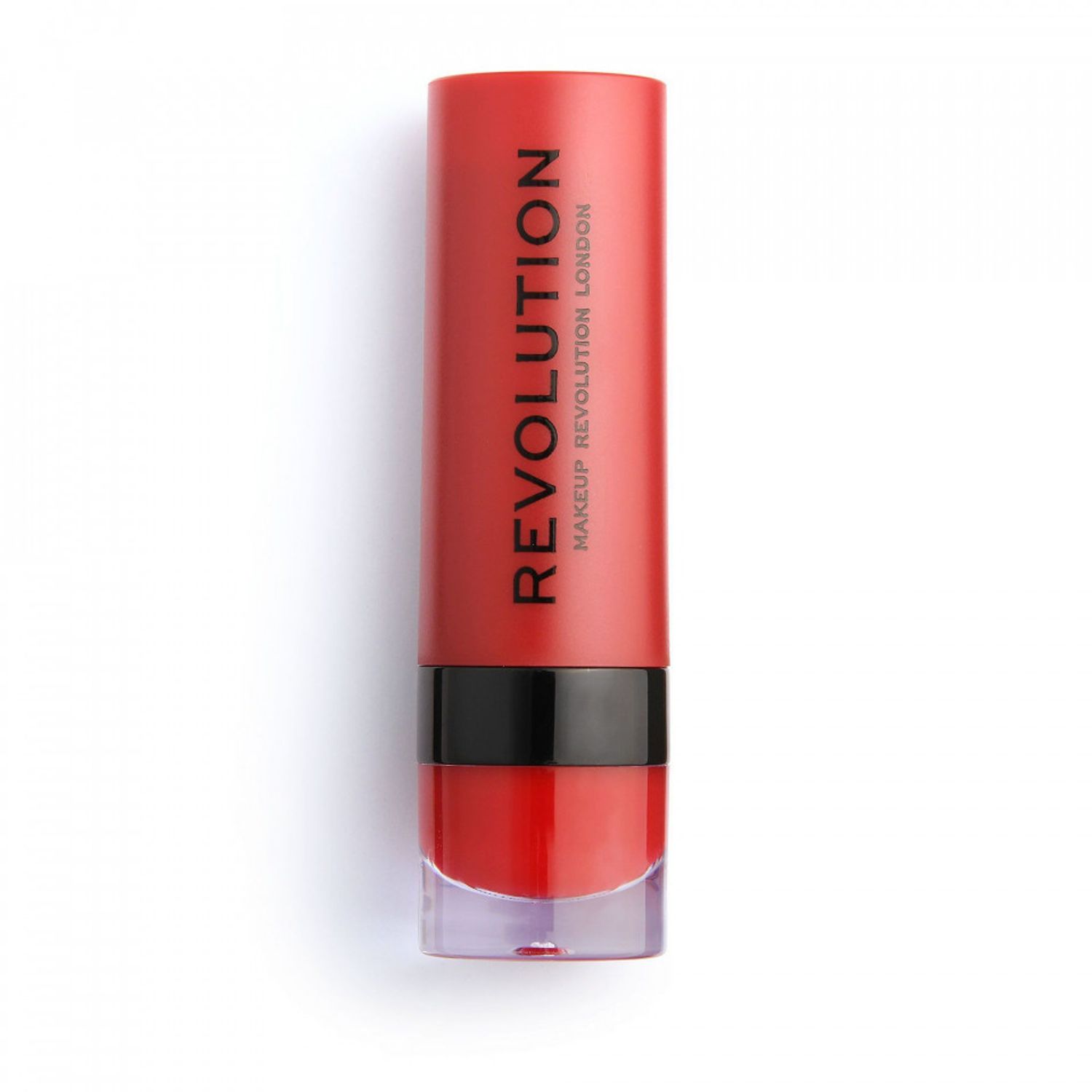 Ruj mat Makeup Revolution, REVOLUTION, Vegan, Matte, Cream Lipstick, 134 Ruby, 3 ml fotografia produsului