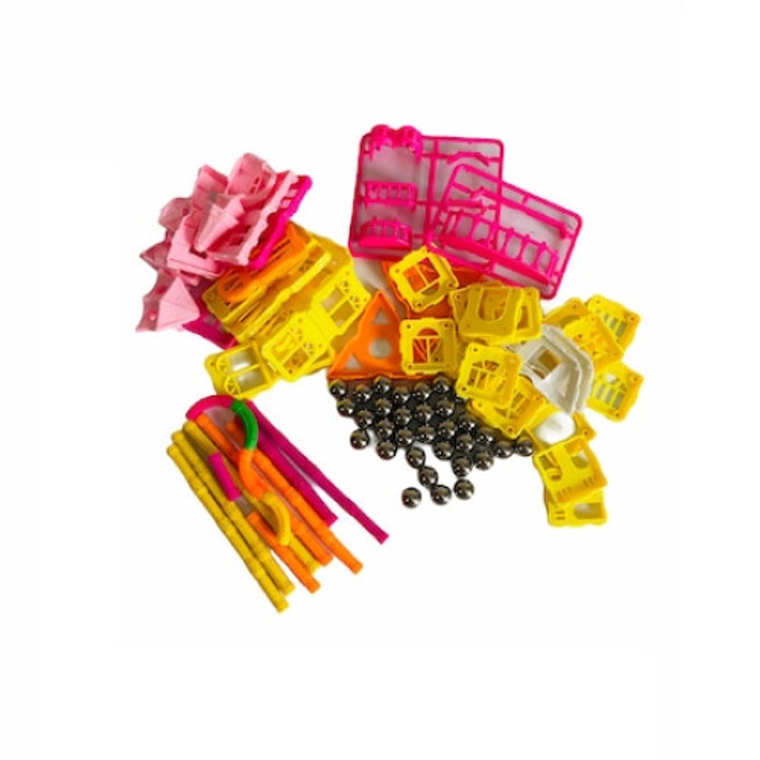 Joc de constructie magnetic 3D, 108 piese fotografia produsului View 4 L