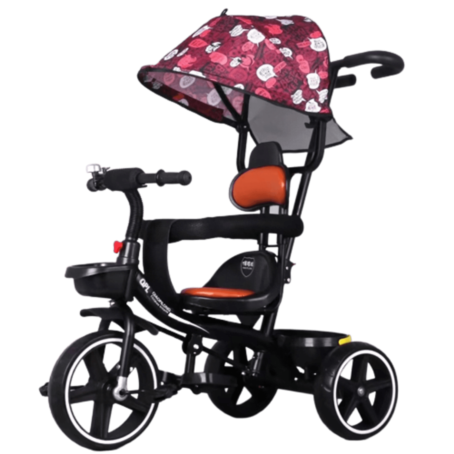 Patut pliabil bebe, Portabil tip geanta pentru calatorii, Visiniu fotografia produsului