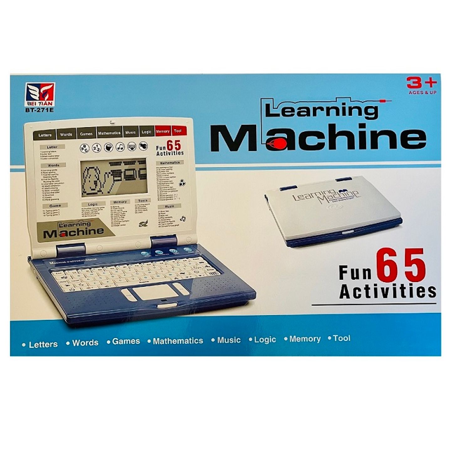 Laptop de jucarie cu 65 de functii educative si distractive in limba engleza, ecran LCD, mouse fotografia produsului View 3 L