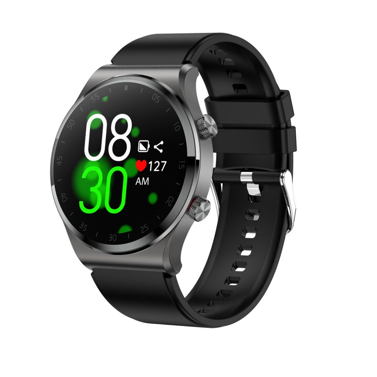 Ceas Smartwatch XK Fitness T41 cu Display 1.3 inch HD, Puls, Oxigen, Silicon, Negru fotografia produsului