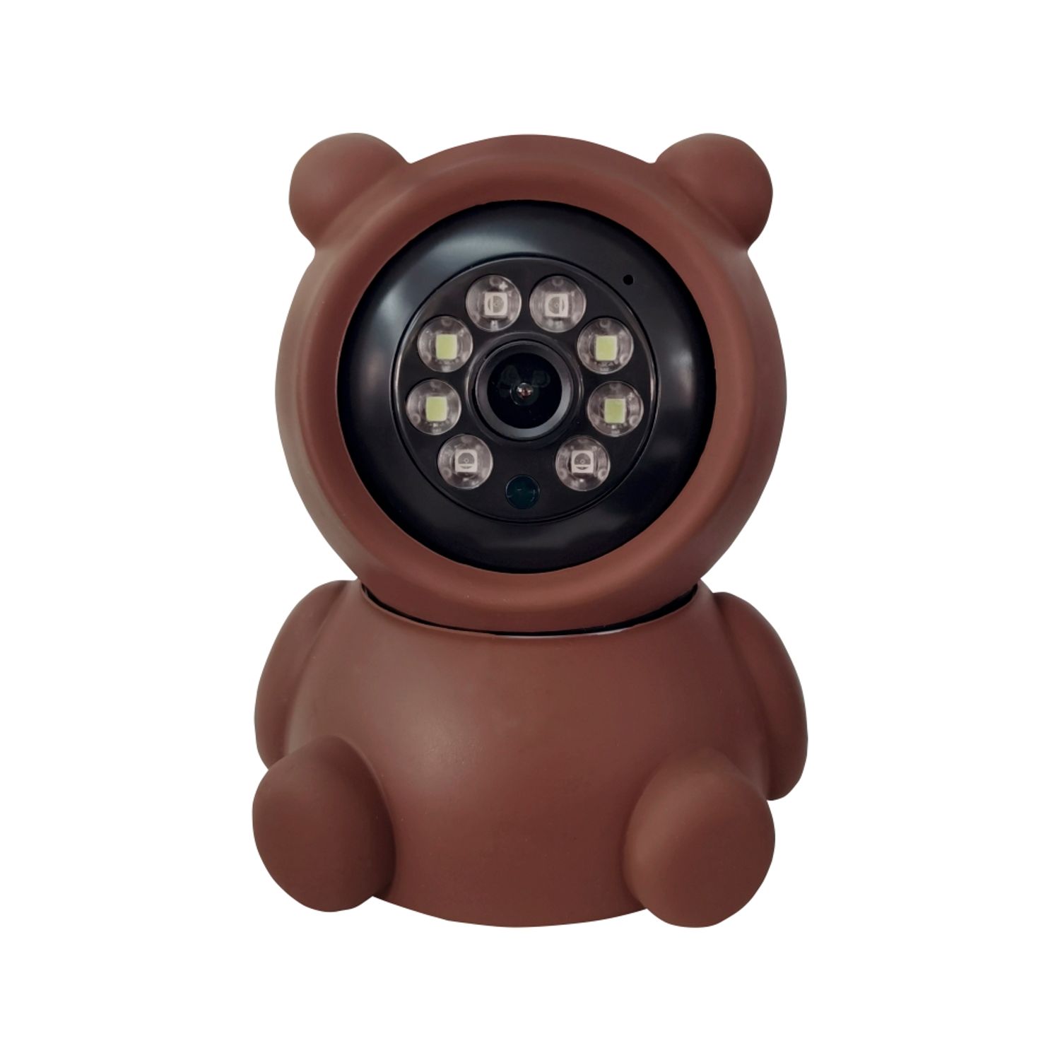 Video Baby Monitor AB80 cu Wi-Fi Detectare miscare, Vedere nocturna, Monitorizare 360, Slot microSD, Maro fotografia produsului