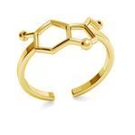 Inel Argint 925 placat cu aur 18K serotonina fotografia produsului