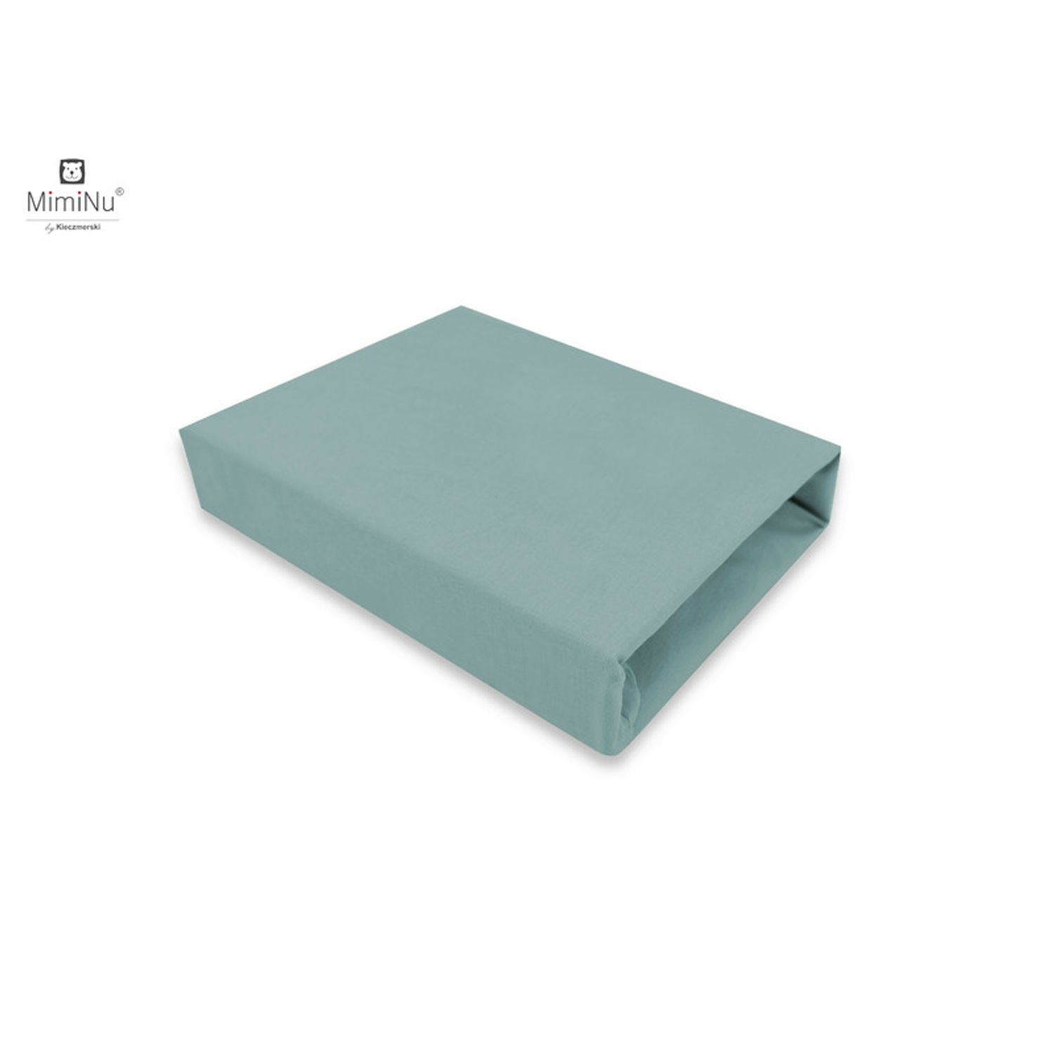 Miminu-Cearceaf cu elastic pentru patut leagan sau patut co-sleeper,90x40 cm,Bumbac,Royal Nepal Green fotografia produsului