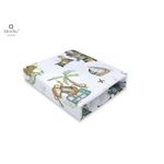 Miminu-Cearceaf cu elastic pentru patut leagan sau patut co-sleeper,90x40 cm,Bumbac,Pirates Blue fotografia produsului
