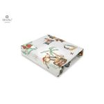MimiNu - Cearceaf cu elastic pentru patut 140X70 cm  Din bumbac certificat Oeko Tex Standard 100, Pirates Natural fotografia produsului