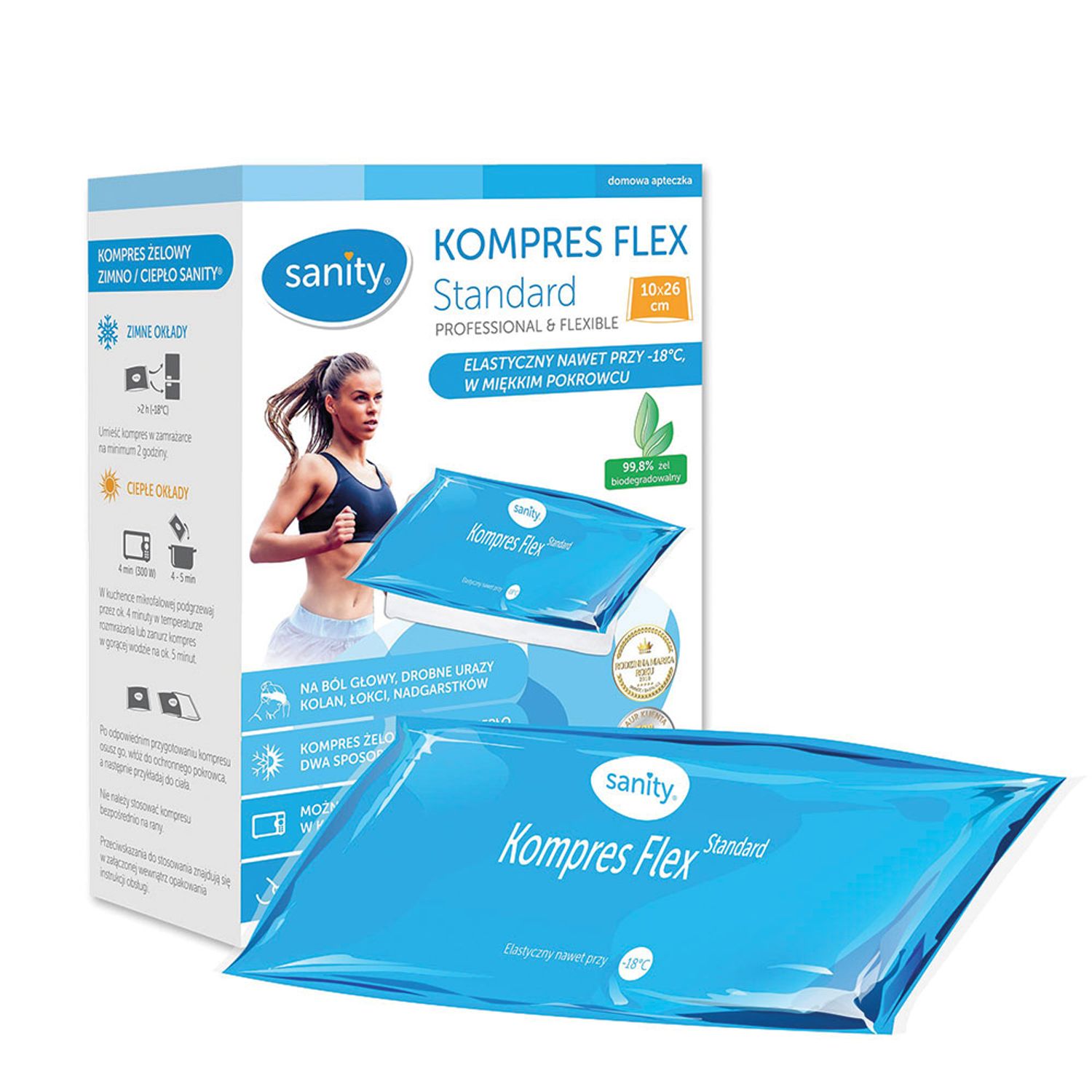 Compresa medicala Sanity Flex Standard 10 x 26 cm fotografia produsului