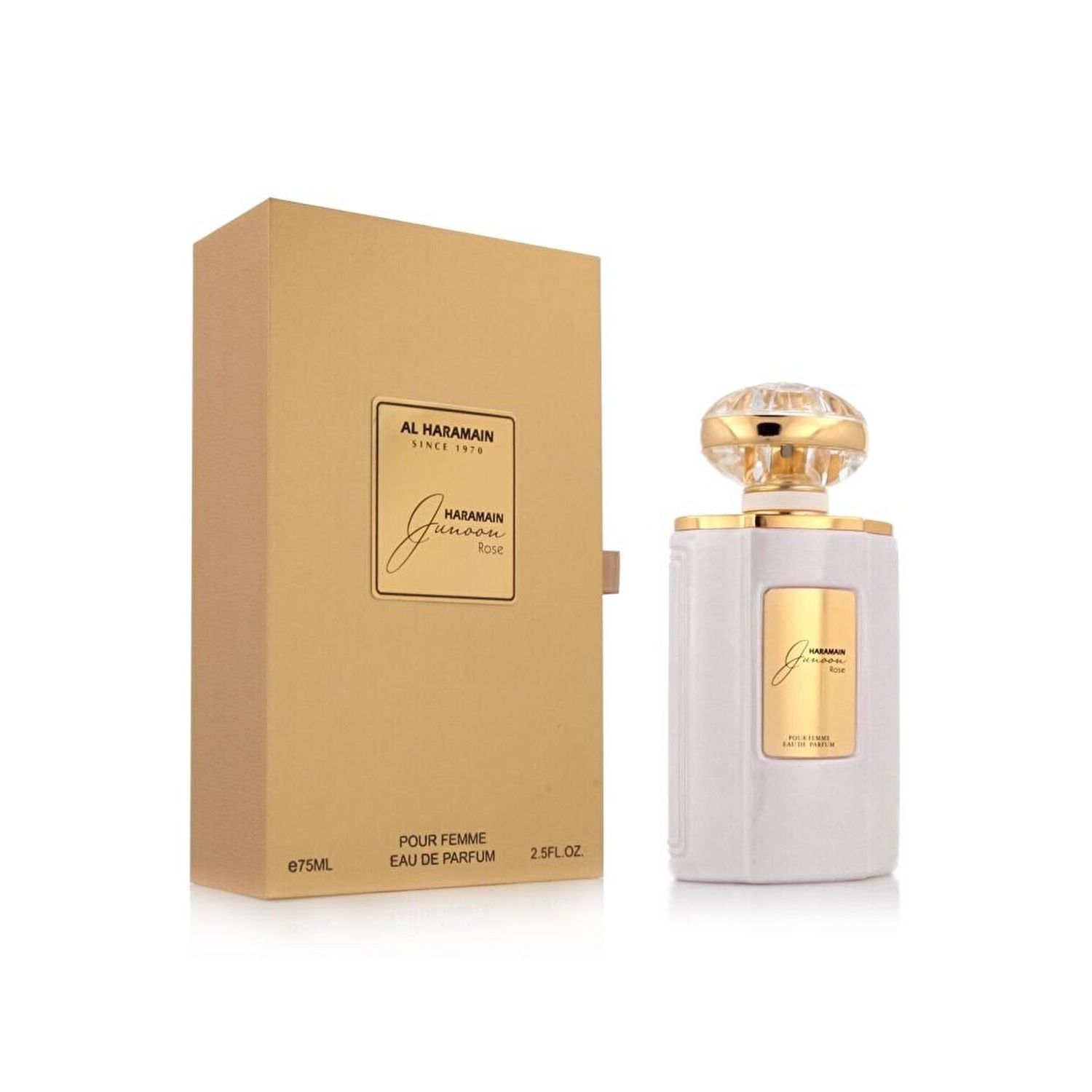 Apa de parfum Al Haramain Junoon Rose, 75 ml, pentru femei fotografia produsului