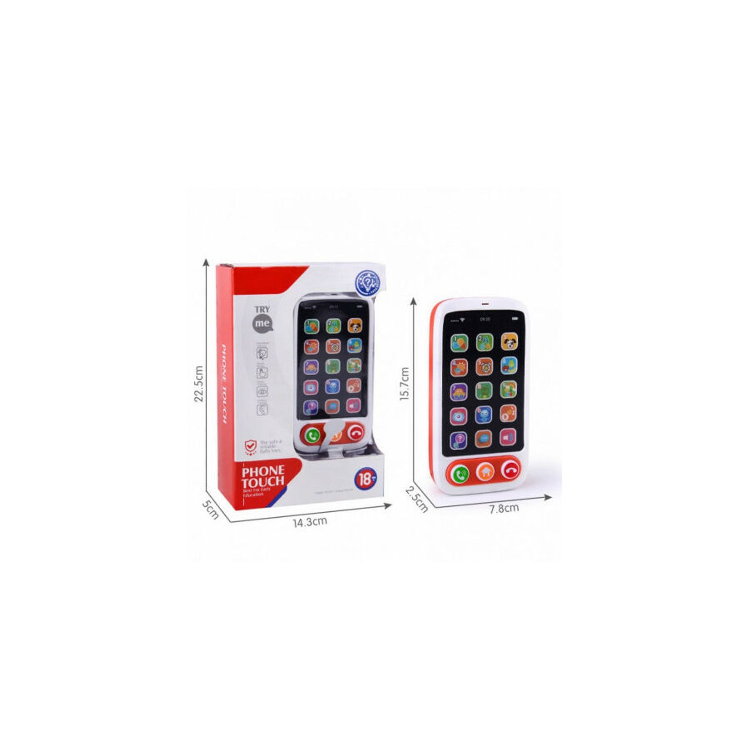 Huanger HE8001 Smartphone de jucarie cu sunete si lumini fotografia produsului View 2 L