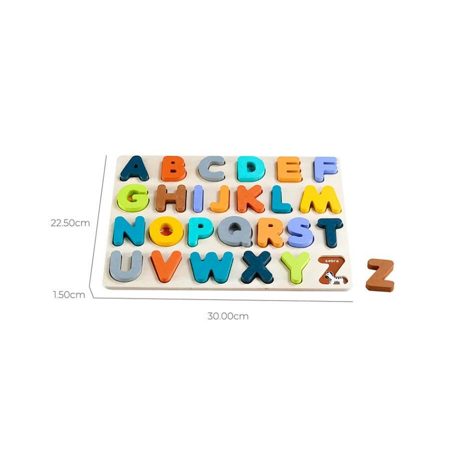 Phoohi PH07J013 Puzzle incastru din lemn cu litere fotografia produsului