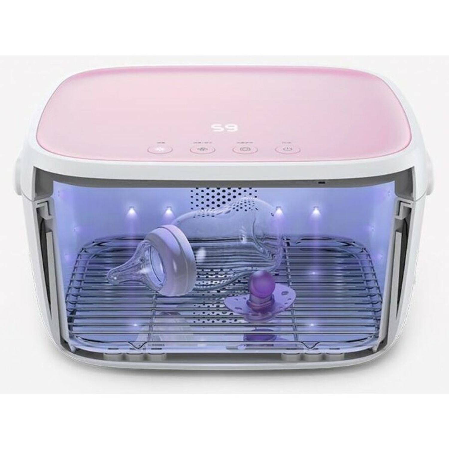 59S Sterilizator UV 3 in 1 Alb/roz fotografia produsului View 4 L