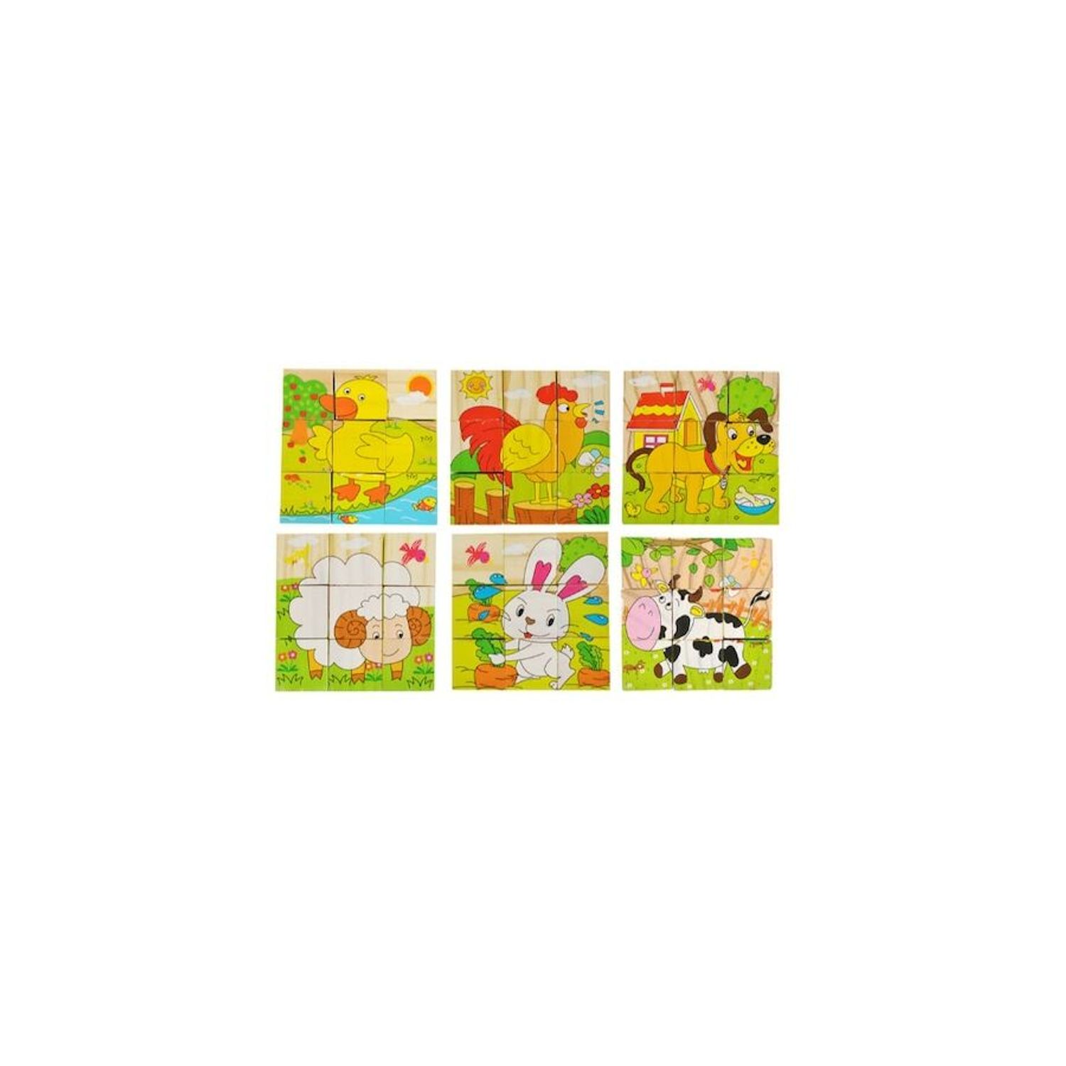 KX7878 Puzzle educativ cu blocuri din lemn fotografia produsului