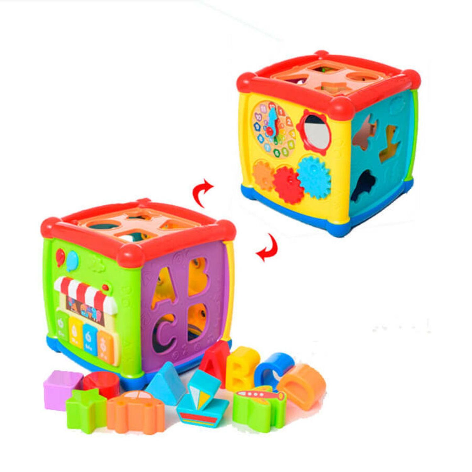 Huanger HE0520 Jucarie educationala cub de sortare interactiv fotografia produsului