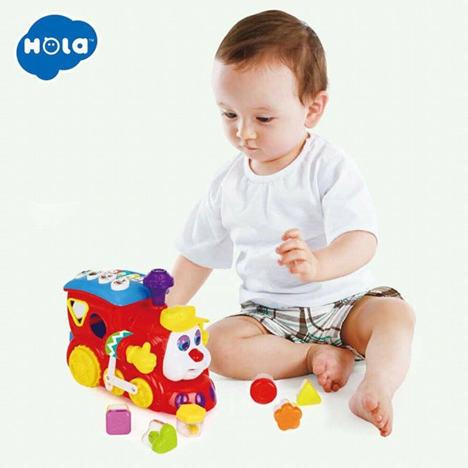 Hola 556 Trenulet educativ cu forme fotografia produsului View 2 L