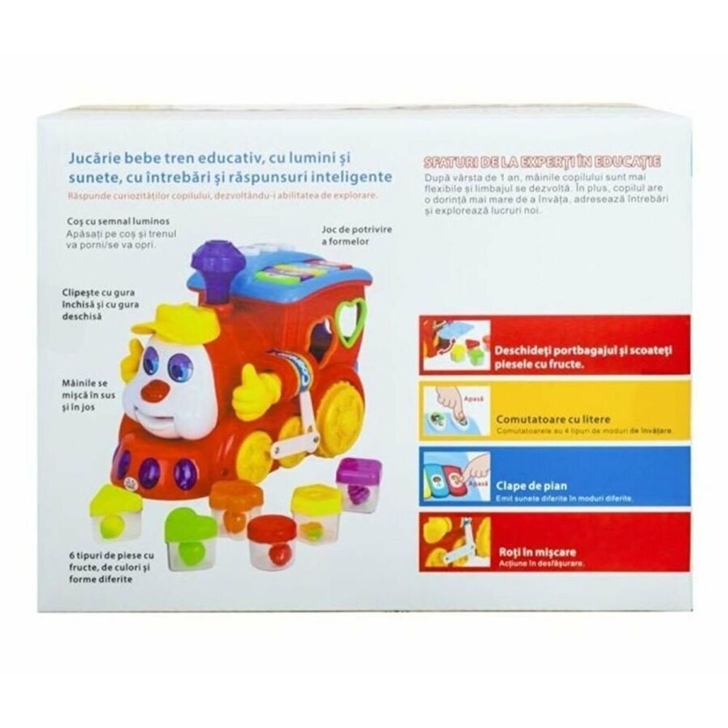 Hola 556 Trenulet educativ cu forme fotografia produsului View 4 L