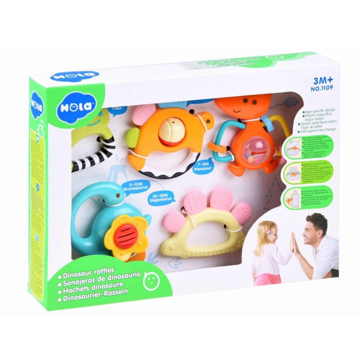 Hola 1109 Set jucarii bebe pentru dentitie fotografia produsului View 3 L