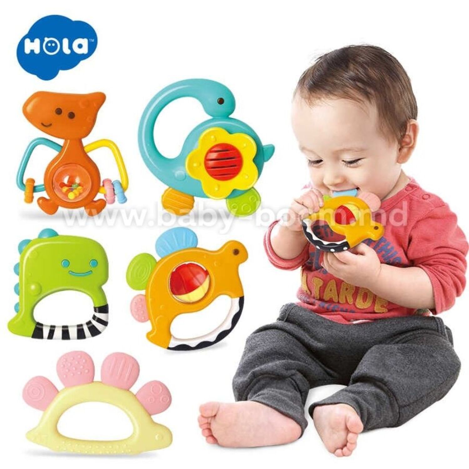 Hola 1109 Set jucarii bebe pentru dentitie fotografia produsului View 2 L