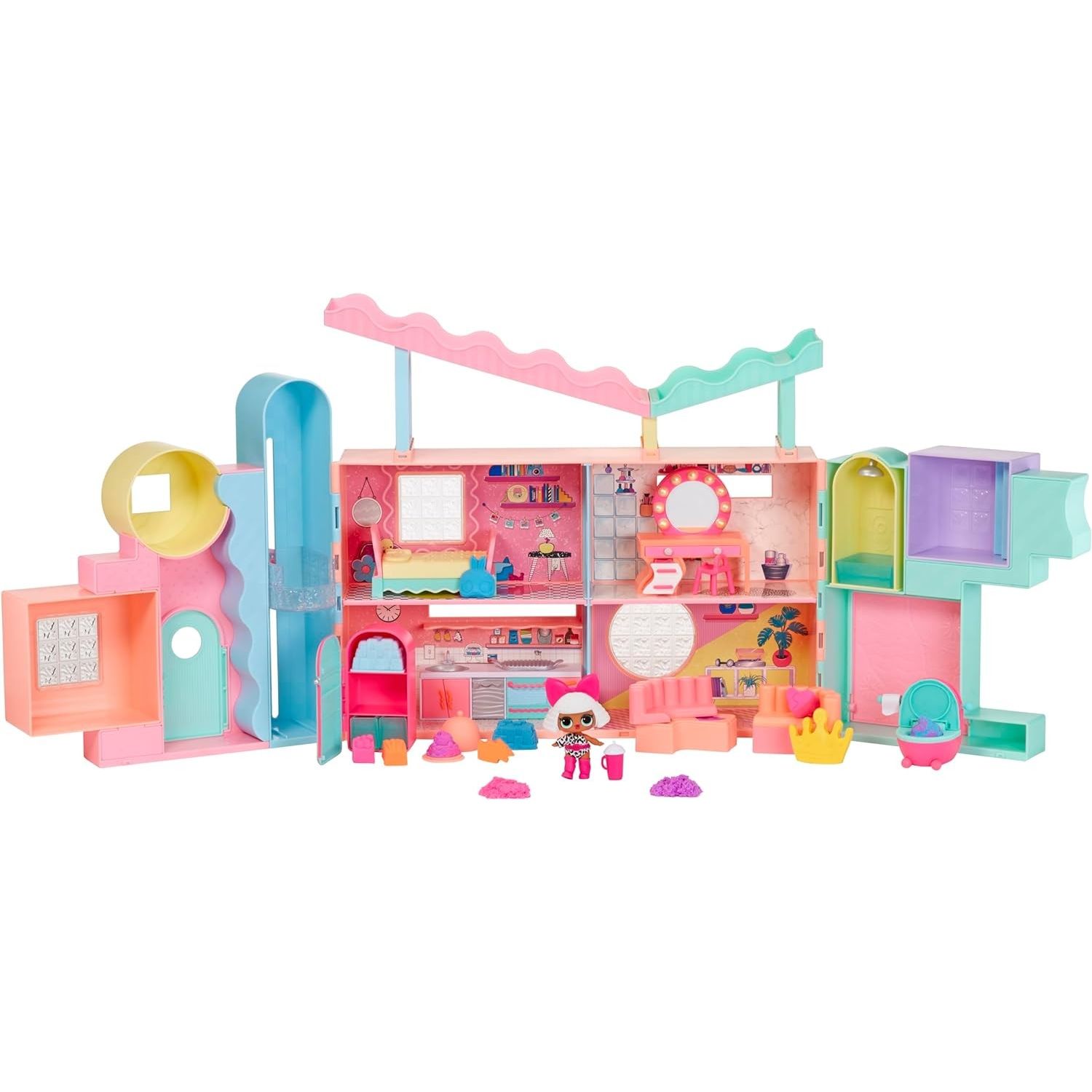 Casuta L.O.L. Surprise! Squish Sand Magic House with Tot- Playset, 593218EUC fotografia produsului View 6 L