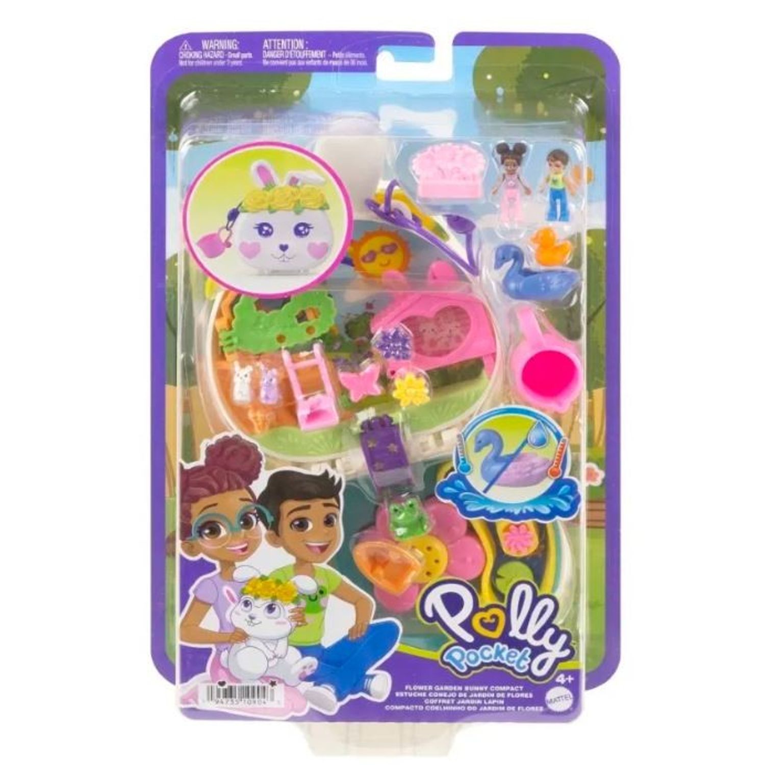 Polly Pocket Bunny Garden Compact Set HKV36 fotografia produsului View 3 L