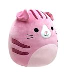 Jucarie de plus Squishmallows, Geraldine the Pink Scottish Fold Cat, 40cm fotografia produsului View 2 S