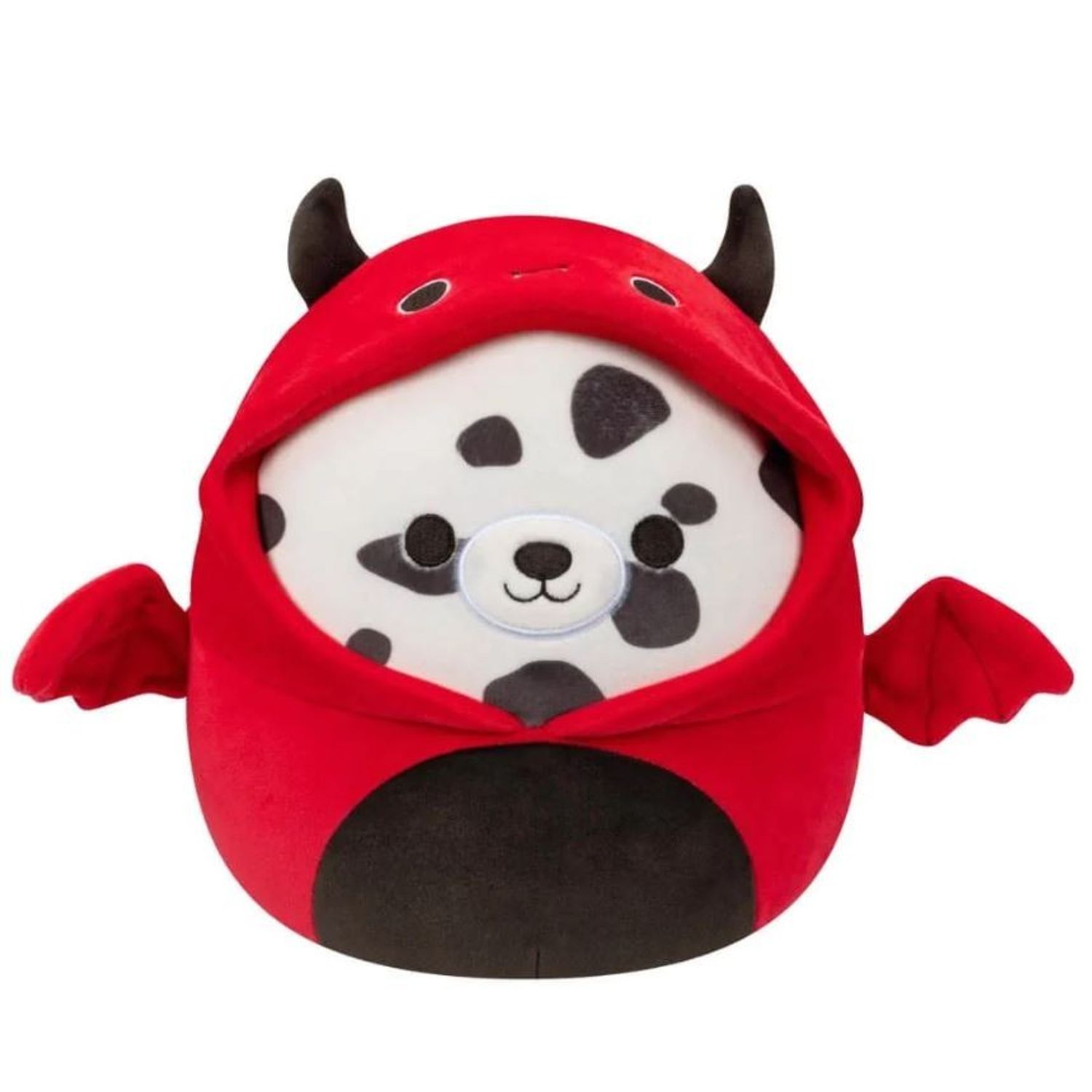 Jucarie de plus Squishmallows Halloween, Dustin the Dalmatian as Devil, 20 cm fotografia produsului