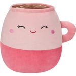 Squishmallows Emery Pink Latte, roz, 35 cm fotografia produsului View 6 S