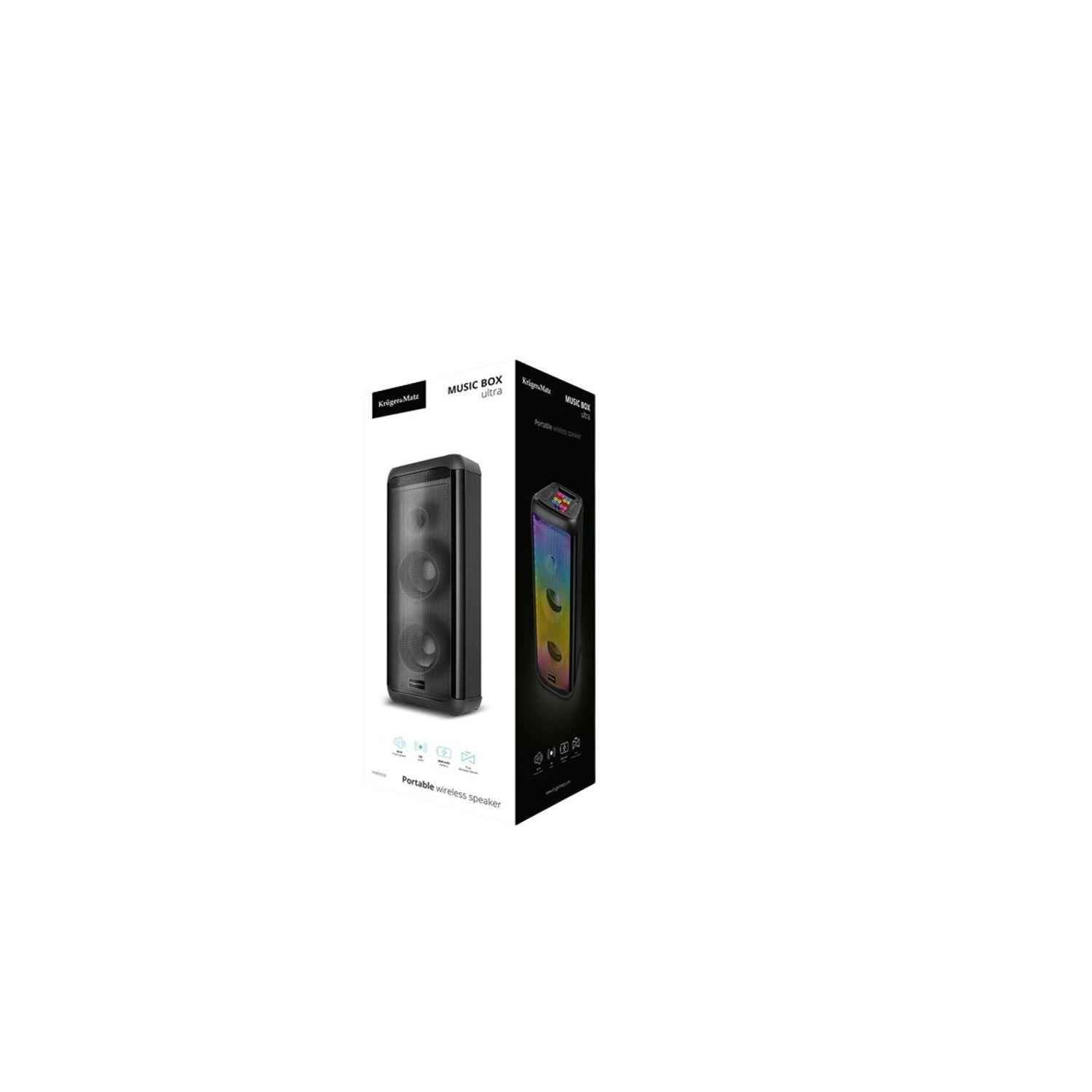Boxa Portabila, Conectivitate Bluetooth, Aux, USB, Microfon Wireless, Kruger&Matz fotografia produsului View 6 L