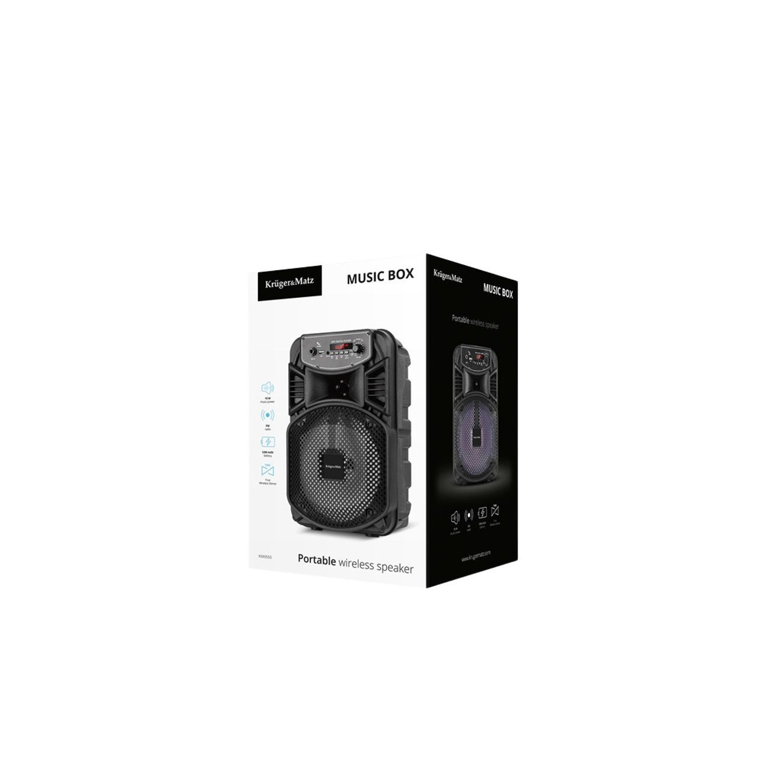 Boxa Portabila, Conectivitate Bluetooth, Functie Tws, Kruger&Matz fotografia produsului View 3 L