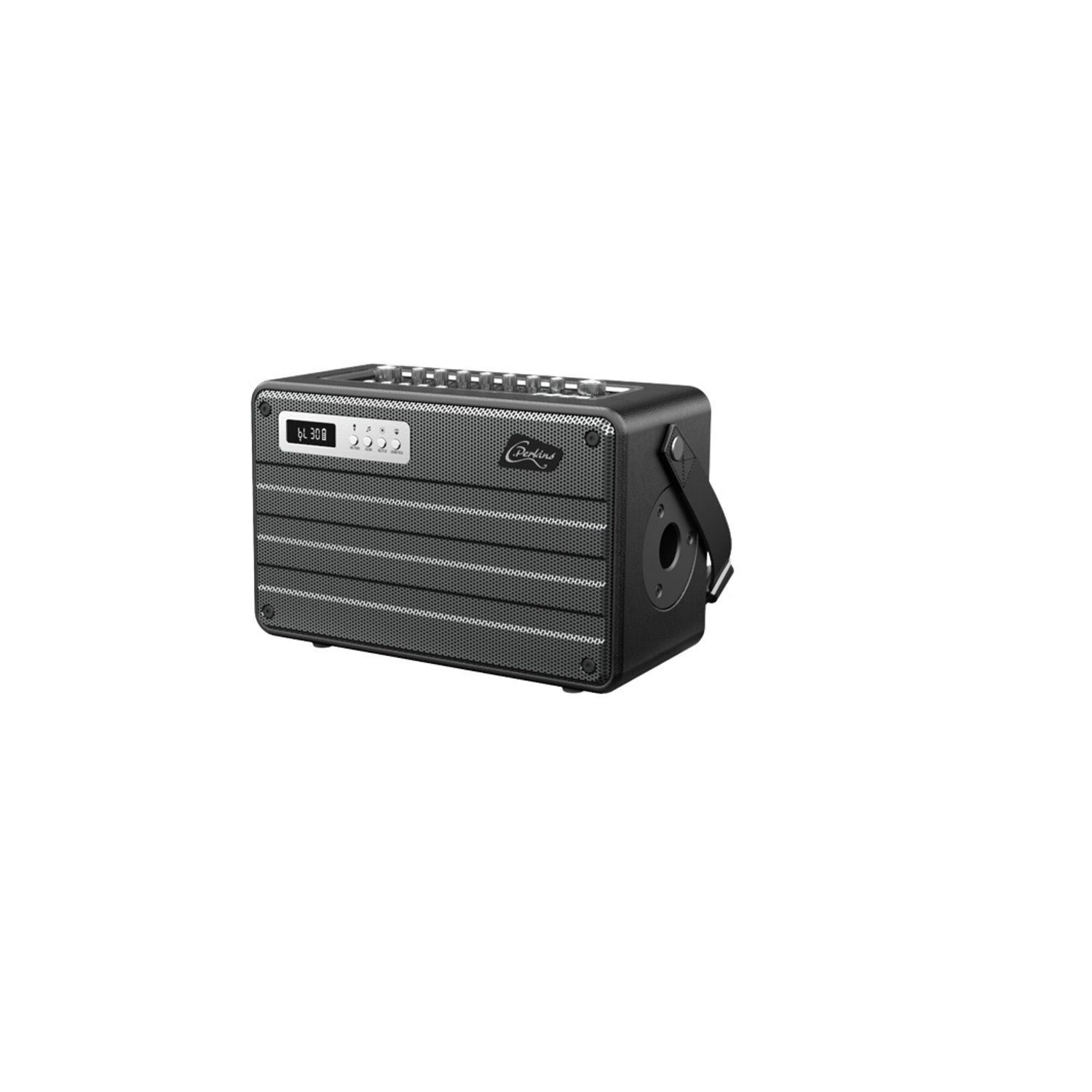 Boxa Portabila Multifunctionala UHF 100 W, Conectivitate Bluetooth, USB, SD card, Aux, Perkins fotografia produsului