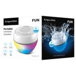 Boxa Portabila Fun Kruger&Matz, Conectivitate Bluetooth, Iluminare RGB, Alb fotografia produsului View 7 S