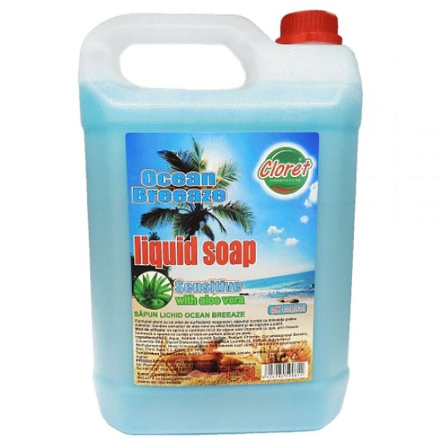 Sapun Lichid Cloret Ocean Breeze Sensitive cu Aloe Vera, 5l fotografia produsului