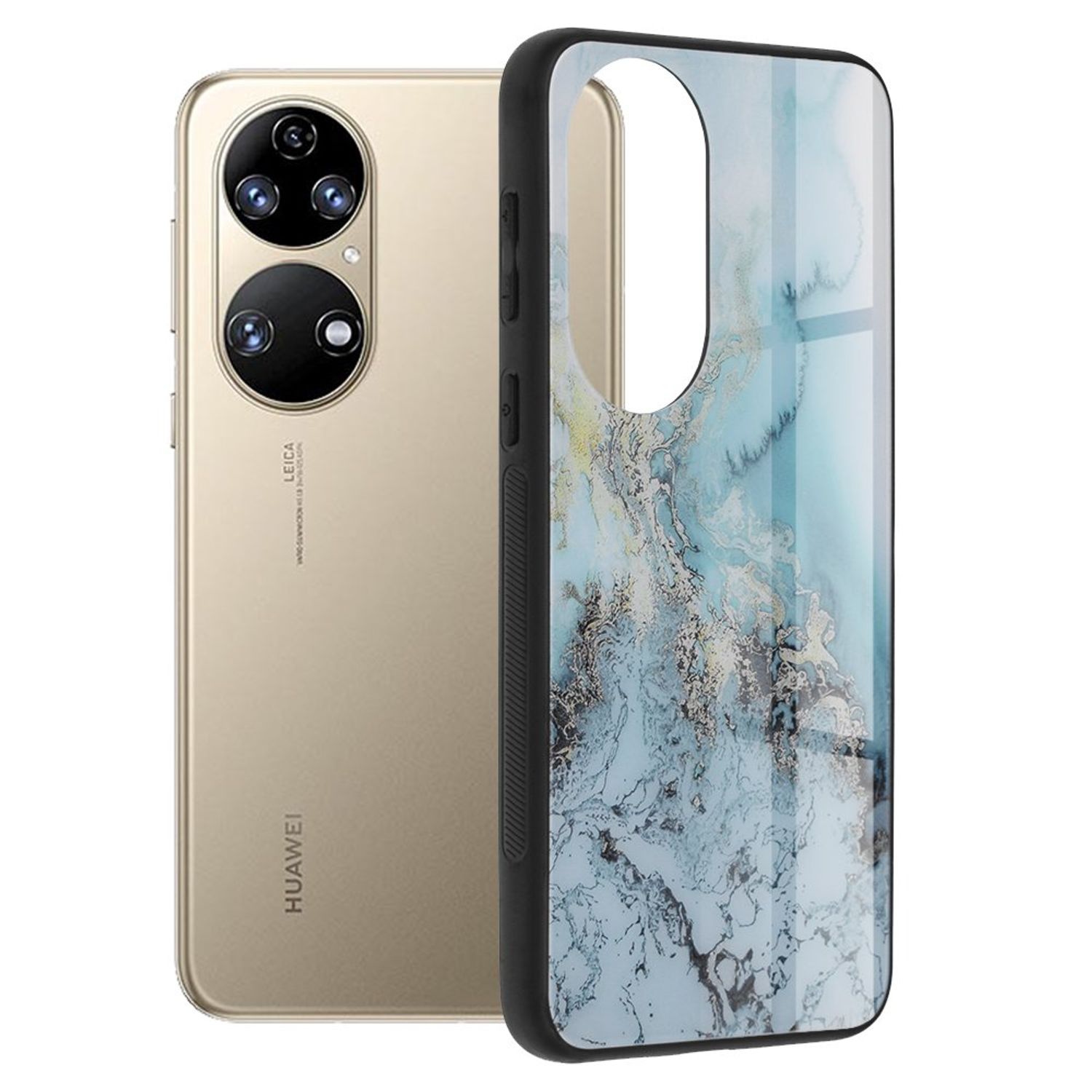Husa premium  Techsuit - Glaze Series - Huawei P50 - Blue Ocean fotografia produsului