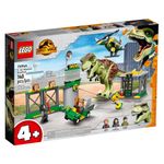Set de construit LEGO    Jurassic World, Evadarea dinozaurului T.rex, 140 piese fotografia produsului