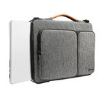 Geanta laptop business Tomtoc A42F2G3, cu curea de umar si buzunar mic pentru carduri, 16", Gri fotografia produsului View 3 S