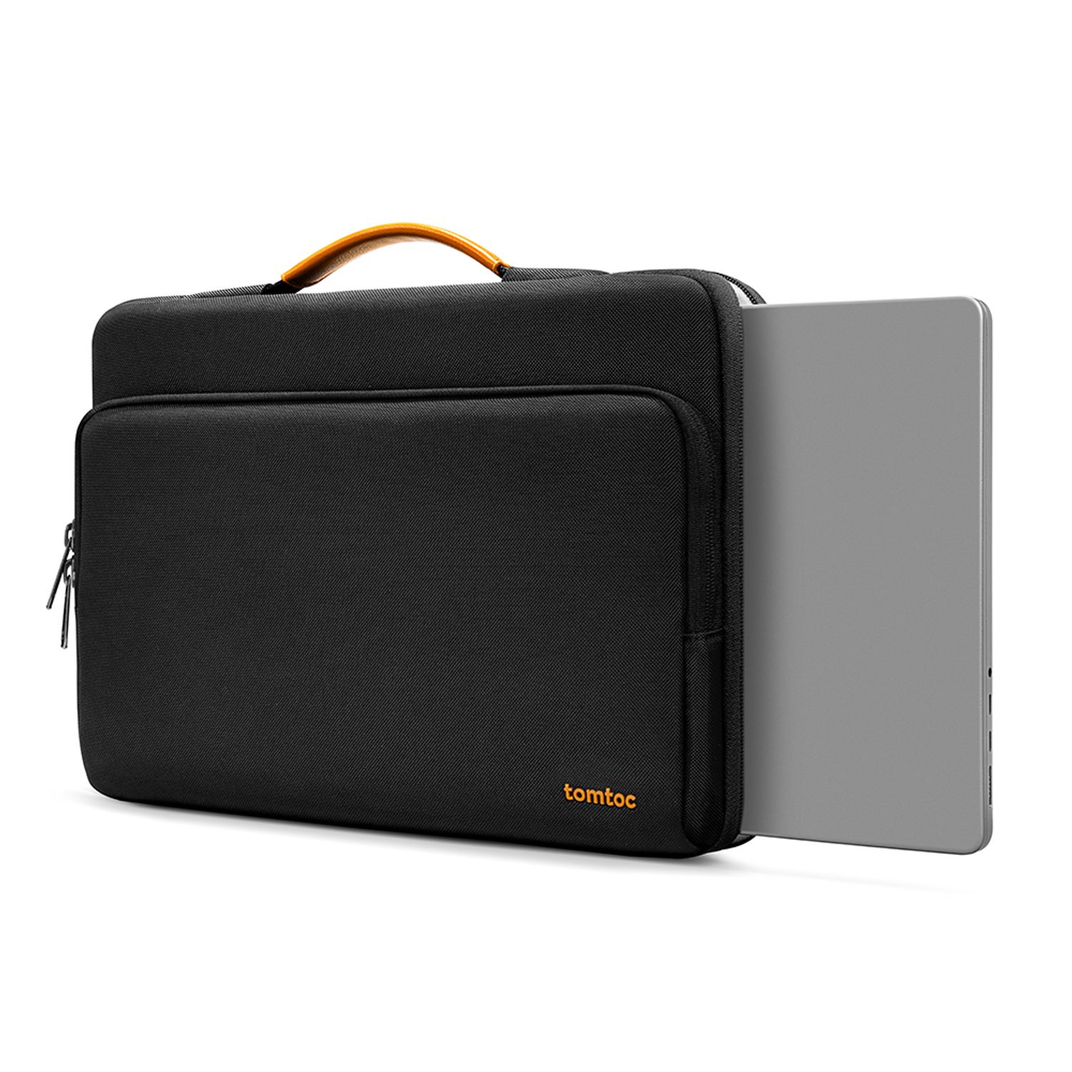Geanta pentru laptop, antisoc, Tomtoc A14F2D1, fabricata din materiale reciclate, Negru fotografia produsului View 3 L