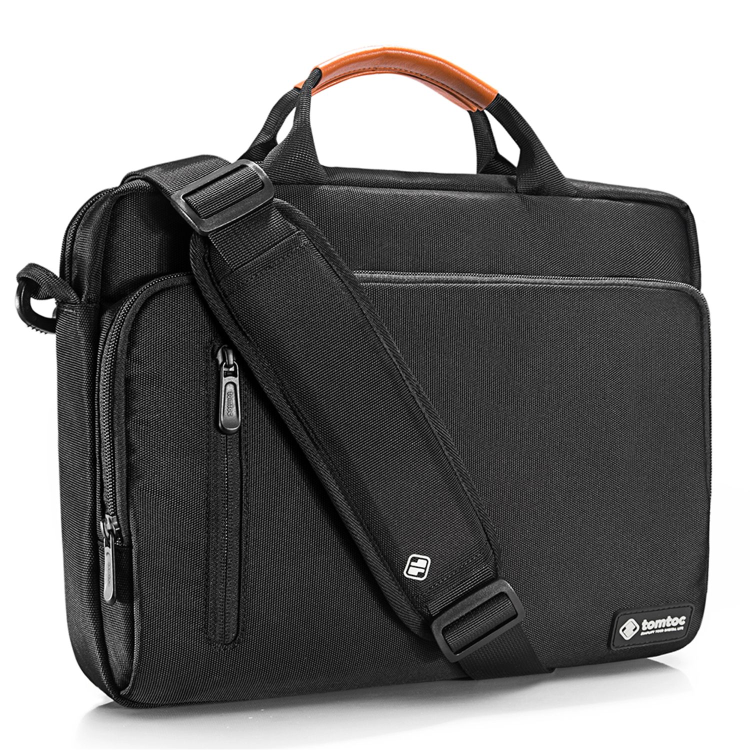 Geanta laptop 14" si documente Tomtoc A43D3D1, curea de umar, Negru fotografia produsului