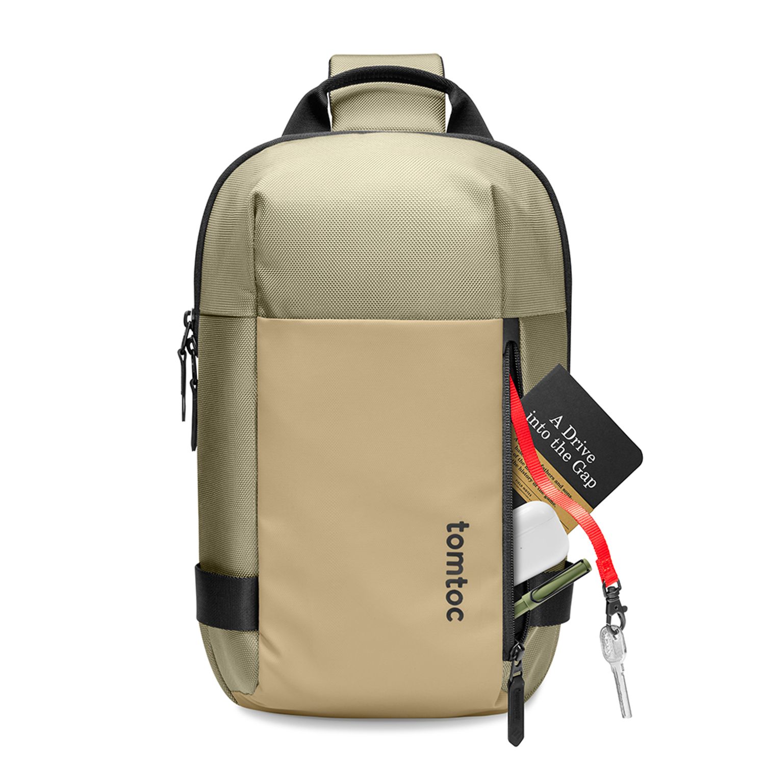 Rucsac tableta 11", impermeabil, Tomtoc T24S1K1, 7 litri, Crem fotografia produsului View 2 L
