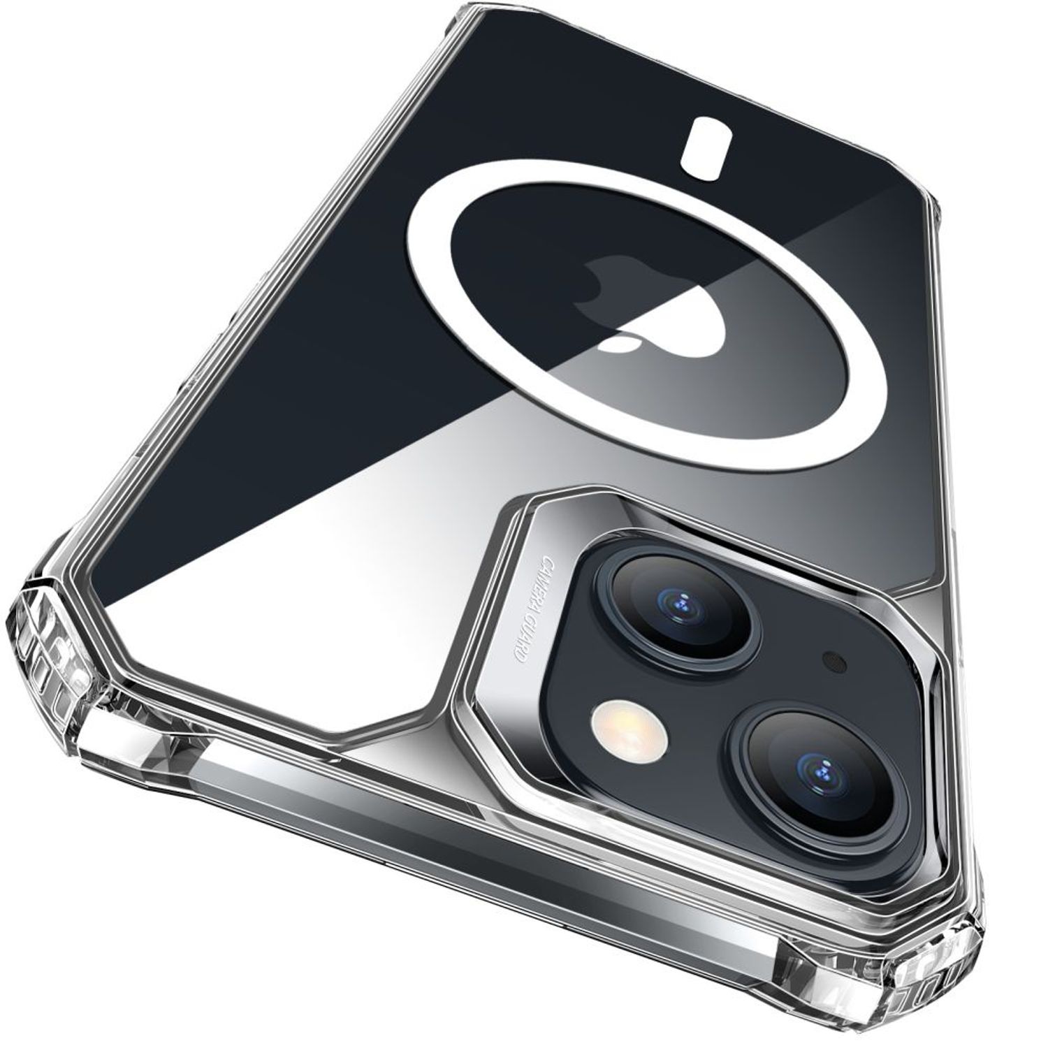Husa de protectie telefon ESR, Air Armor HaloLock, compatibila cu Apple iPhone 15 Plus, Transparent fotografia produsului View 2 L