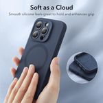 Husa de protectie telefon ESR, Cloud Soft HaloLock, compatibila cu Apple iPhone 15 Pro Max, Albastru fotografia produsului View 4 S
