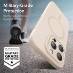 Husa de protectie telefon ESR, Cloud Soft HaloLock, compatibila cu Apple iPhone 15 Pro Max, Crem fotografia produsului View 5 S
