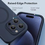 Husa de protectie telefon ESR, Cloud Soft HaloLock, compatibila cu Apple iPhone 15 Pro, Albastru fotografia produsului View 4 S