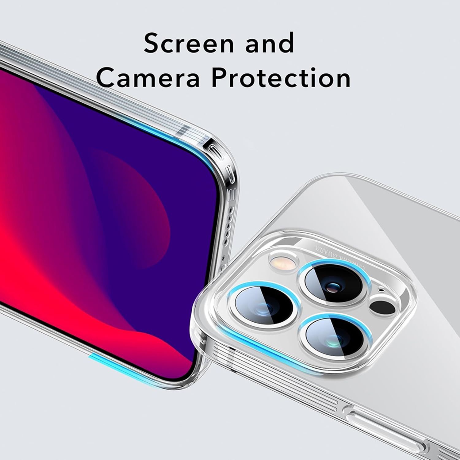 Husa de protectie telefon ESR, Ice Shield, compatibila cu Apple iPhone 14 Pro, Transparent fotografia produsului View 4 L