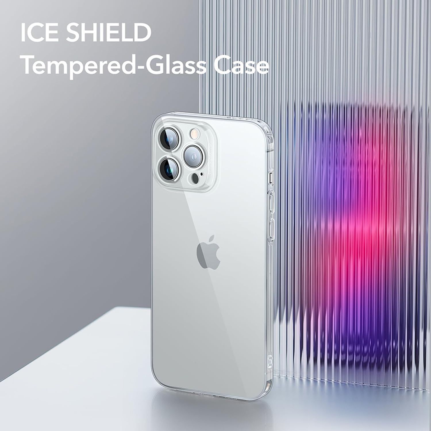 Husa de protectie telefon ESR, Ice Shield, compatibila cu Apple iPhone 14 Pro, Transparent fotografia produsului View 5 L