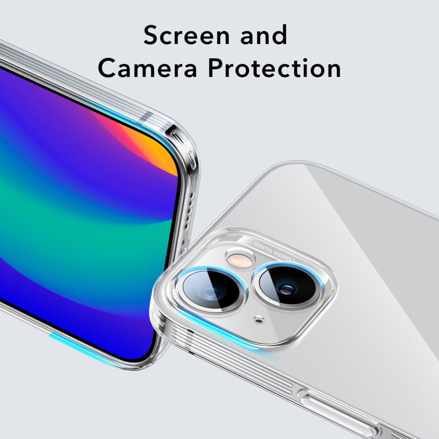 Husa de protectie telefon ESR, Ice Shield, compatibila cu Apple iPhone 14 Plus, Transparent fotografia produsului View 5 L