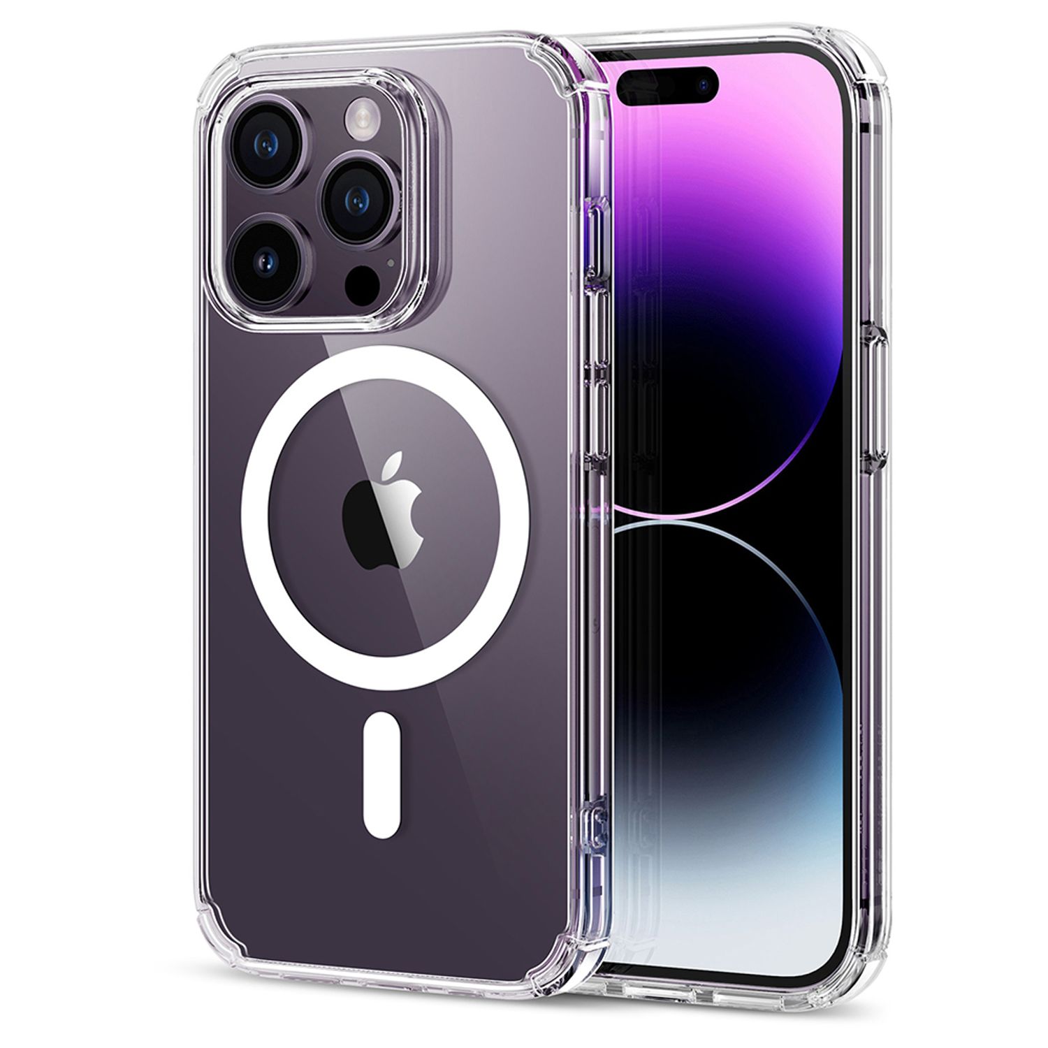 Husa de protectie telefon ESR, Krystec HaloLock, compatibila cu Apple iPhone 14 Pro Max, Transparent fotografia produsului