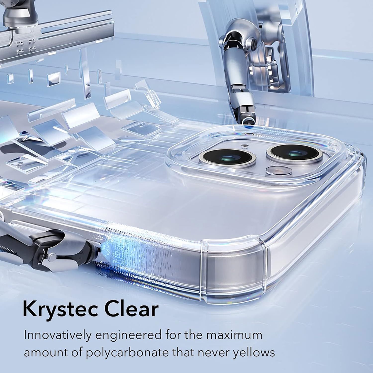 Husa de protectie telefon ESR, Krystec HaloLock, compatibila cu Apple iPhone 14 Plus, Transparent fotografia produsului View 5 L